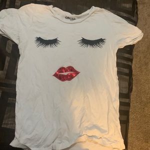 white Makeup Face shirt